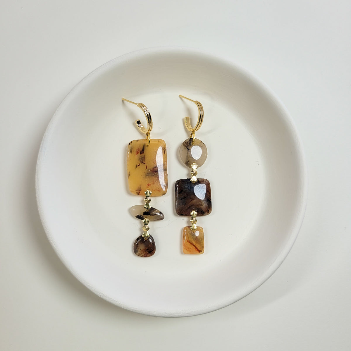 Tortoise Shell Assymetrical Stack