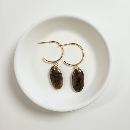 Tortoise Shell Mini Oval