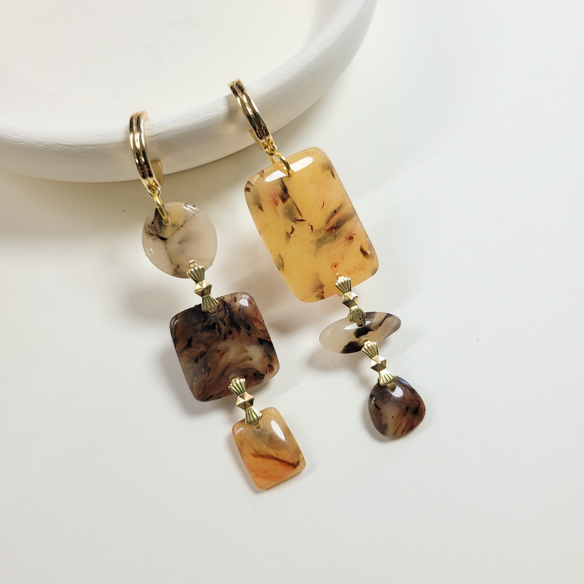 Tortoise Shell Assymetrical Stack