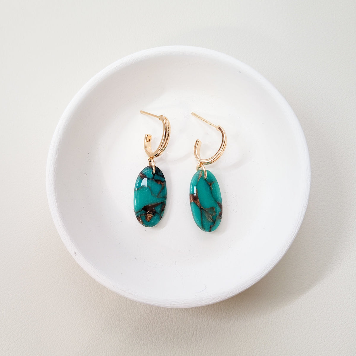 Turquoise Mini Oval