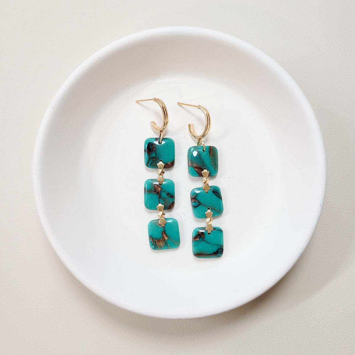 Turquoise Square Stack