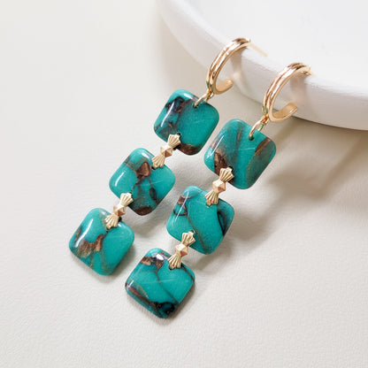 Turquoise Square Stack