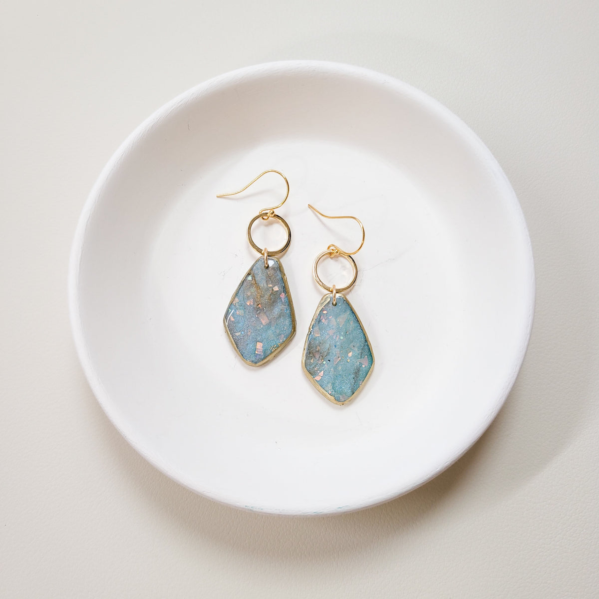 Blue Opal Teardrop