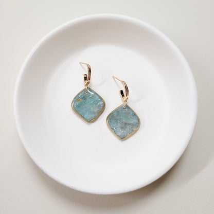 Blue Opal Pointed Drop