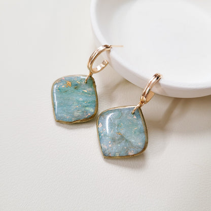 Blue Opal Pointed Drop