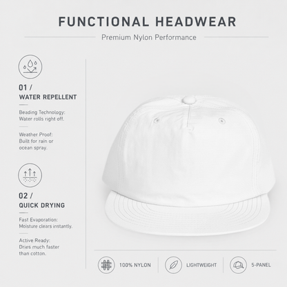 Yoga Cat Faux Embroidery Nylon Surf Hat