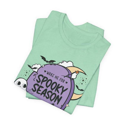 Wake Me for Spooky Season Tee - Halloween T‑Shirt