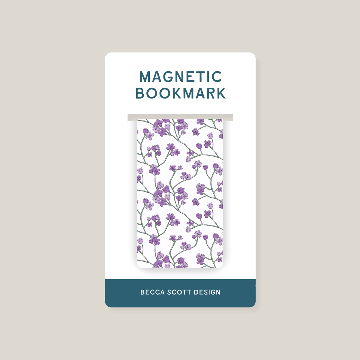 Garden Blooms Magnetic Bookmark