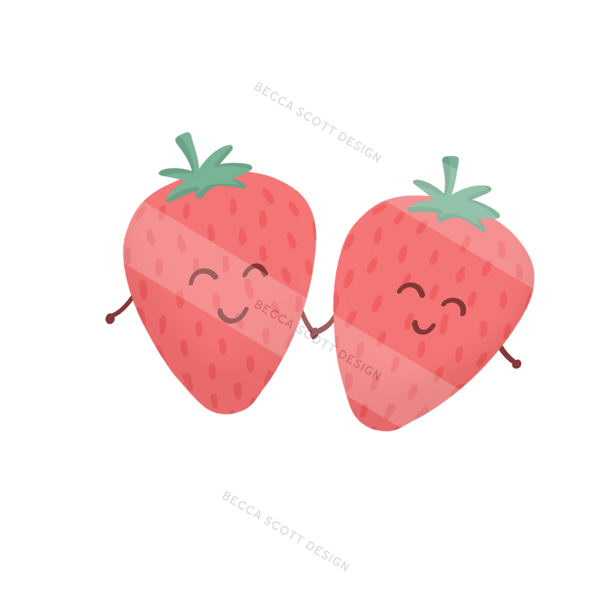 I Love You Berry Much Greeting Card