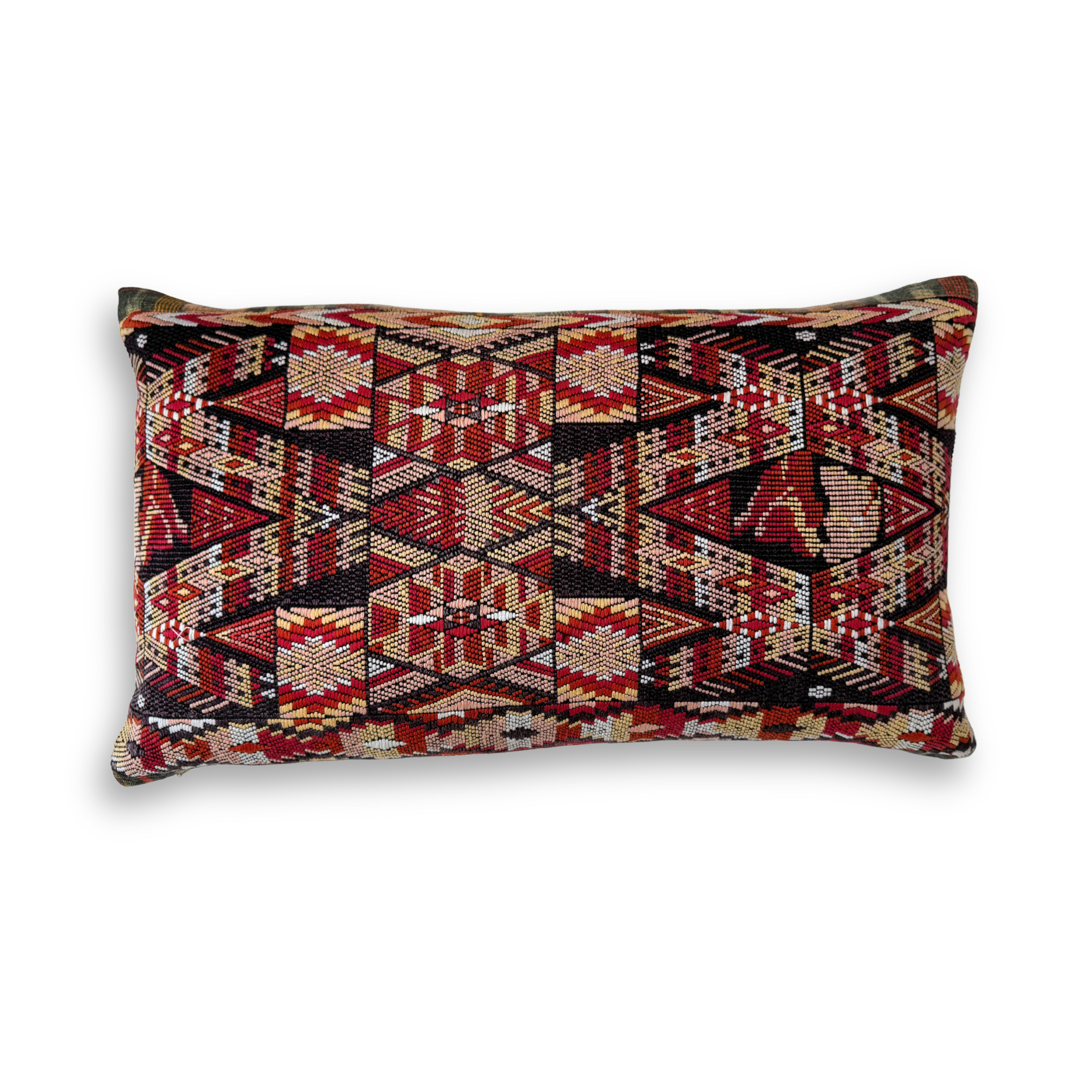 Huipil &amp; Hemp Throw Pillow Cover