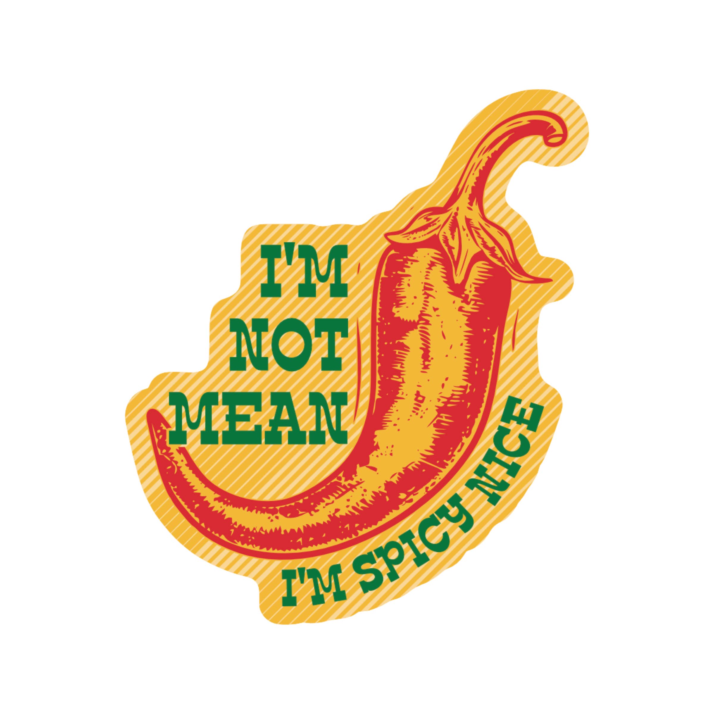 Red chili pepper with text &