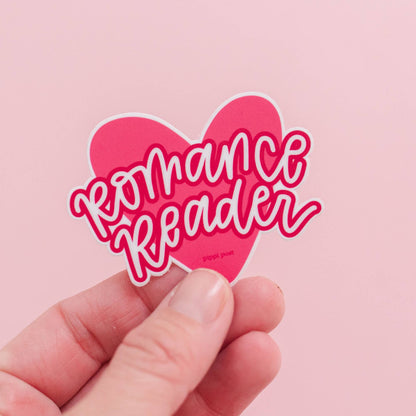 Heart-shaped sticker with &