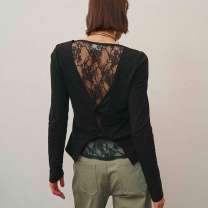 Pre-Order: The Able Lace Back Long Sleeve Top