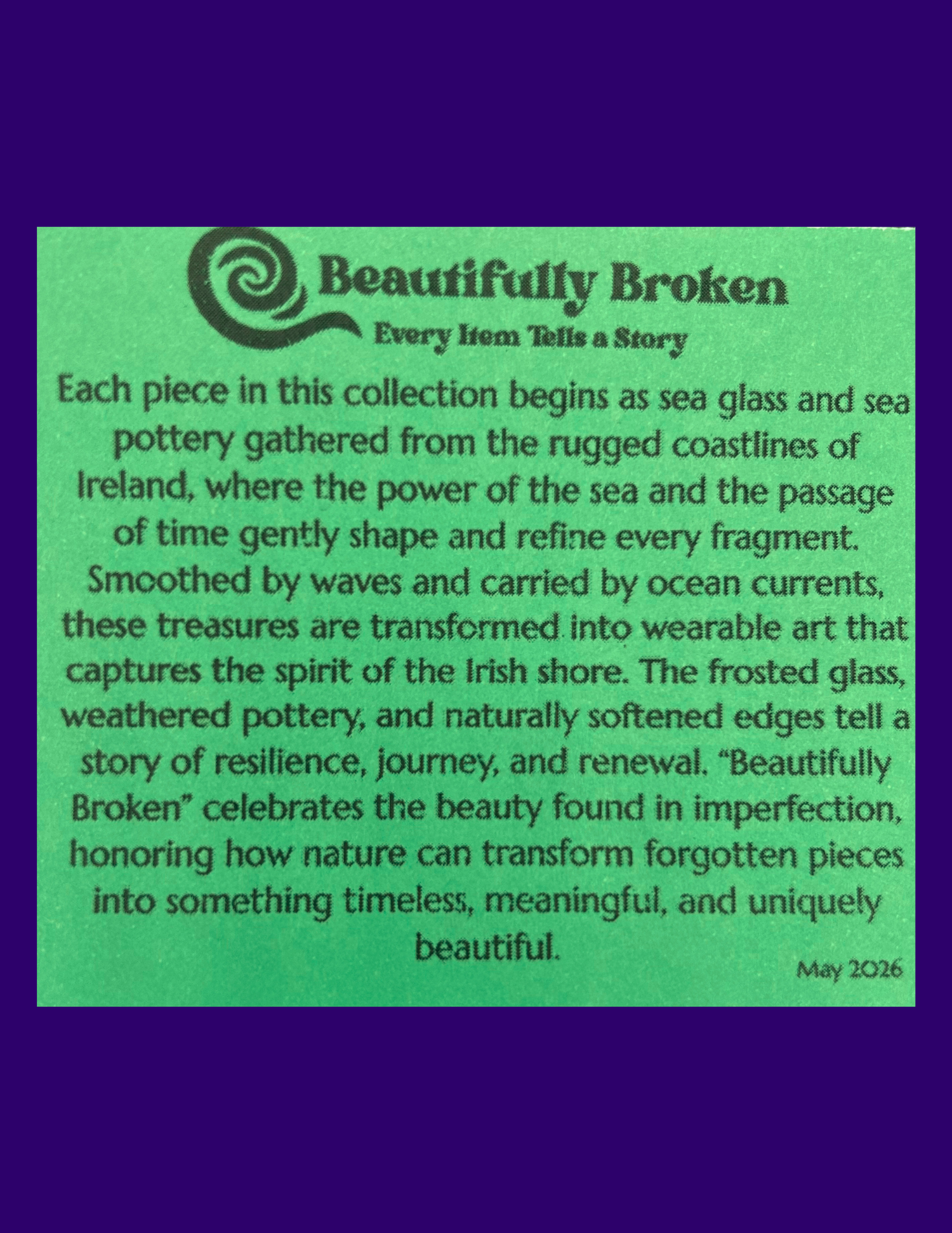 Beautifully Broken Sea Glass Earrings