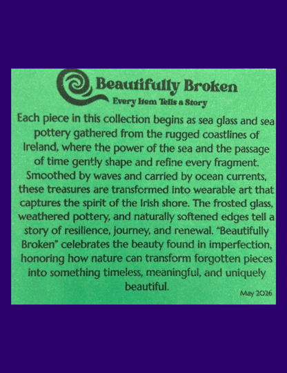 Beautifully Broken Sea Glass Earrings