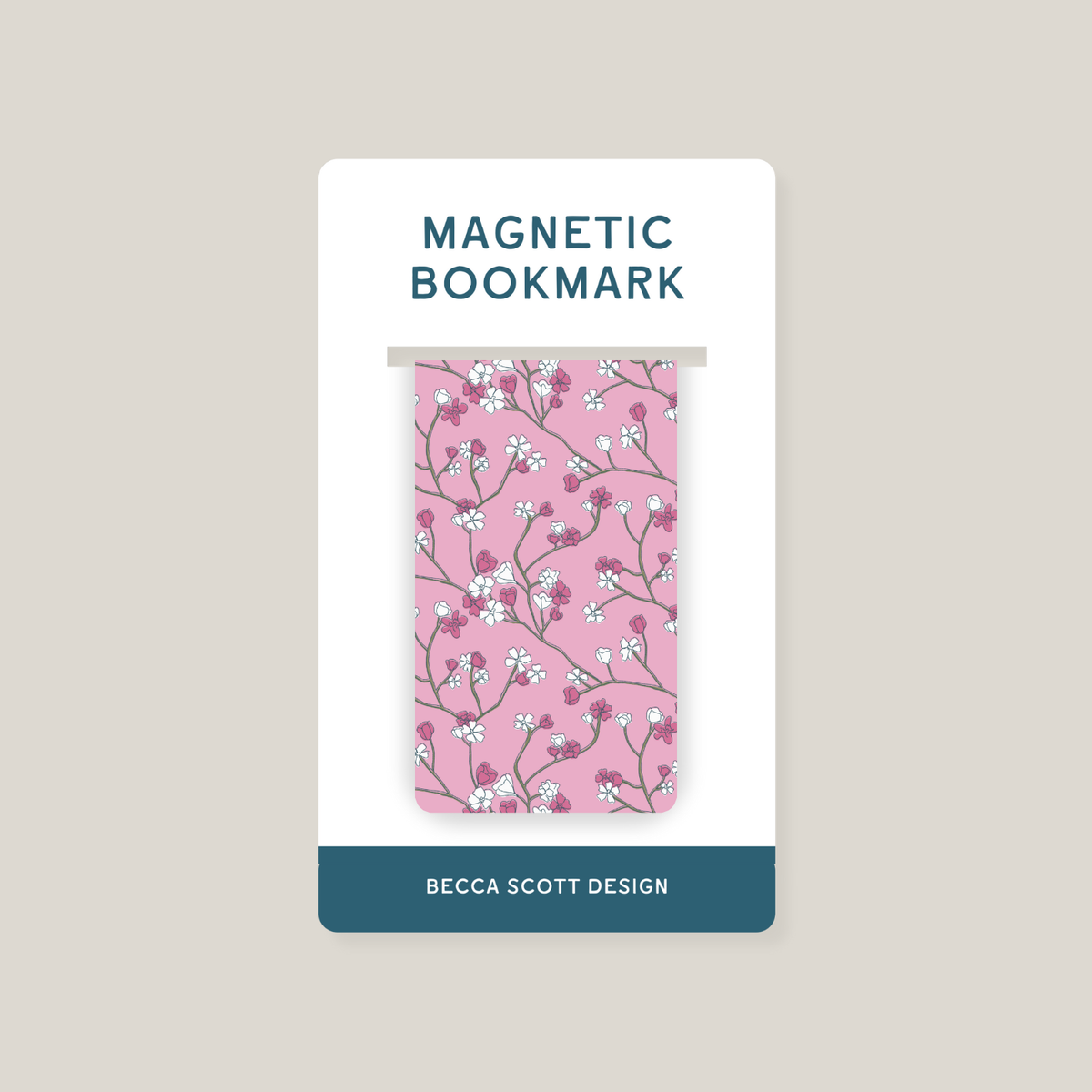 Garden Blooms Magnetic Bookmark