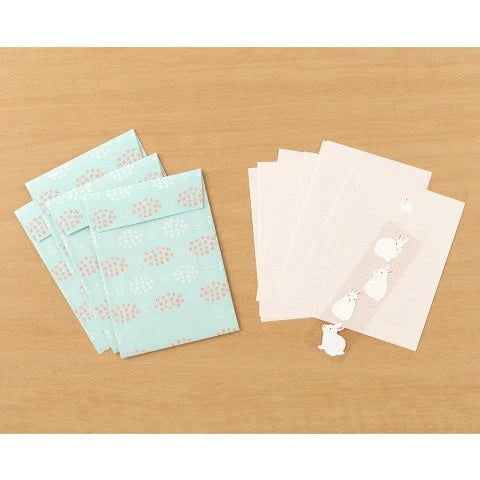 Stationery Set With Stickers- Rabbit