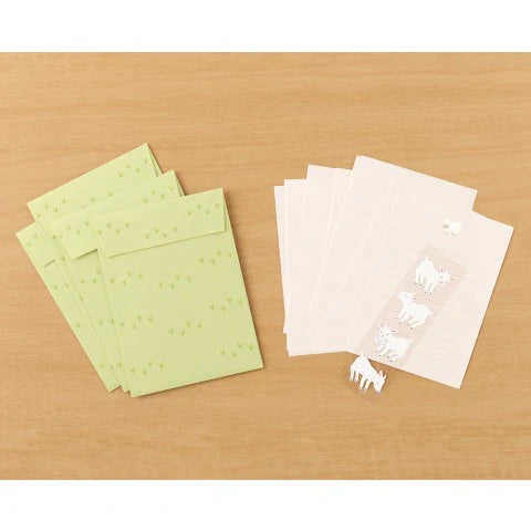 Stationery Set With Stickers- Goat