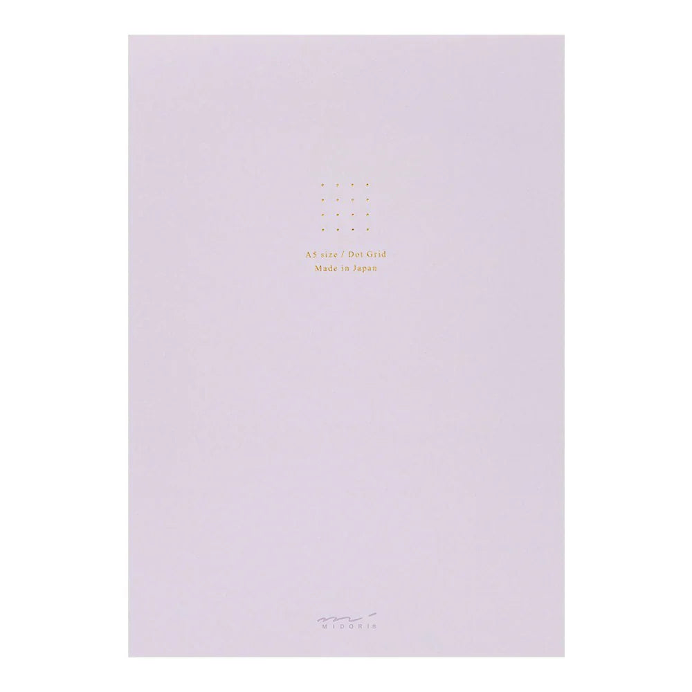 Midori A5 Paper Pad Dot Grid, Multiple Colors