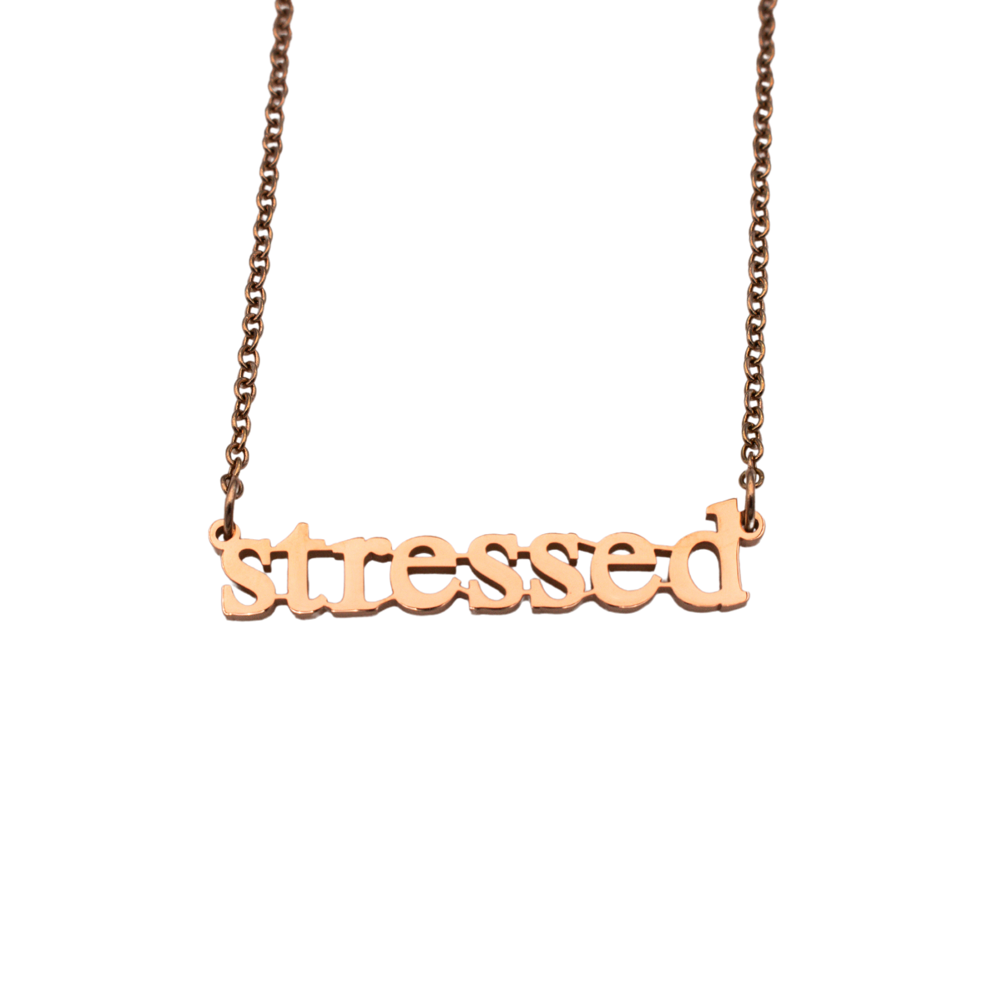 Stressed Cutout Necklace