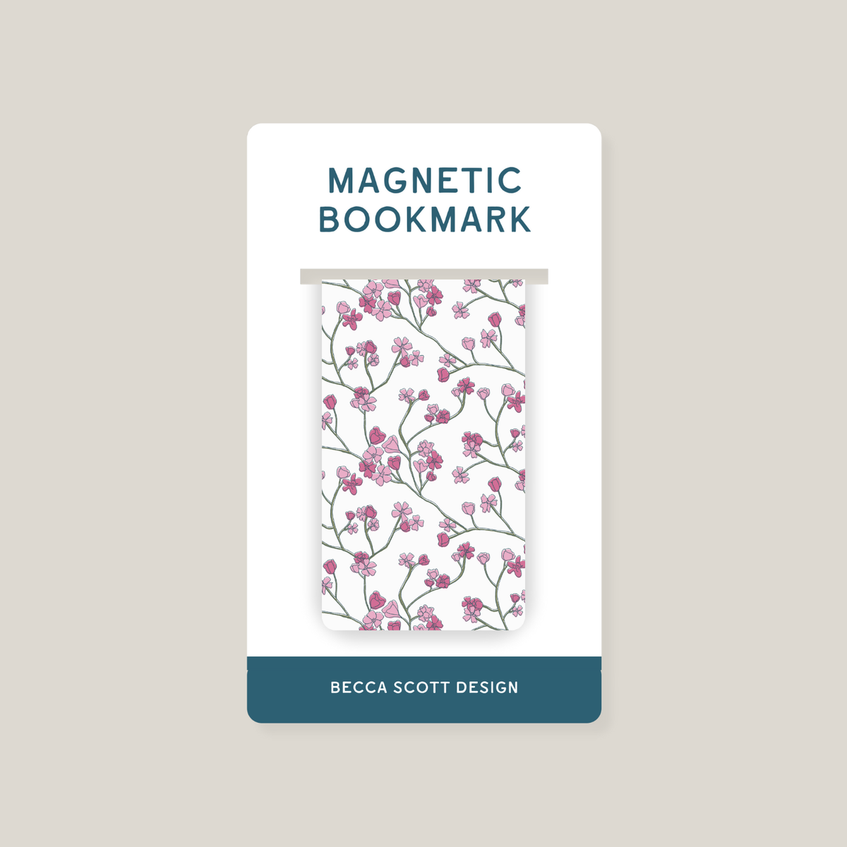 Garden Blooms Magnetic Bookmark