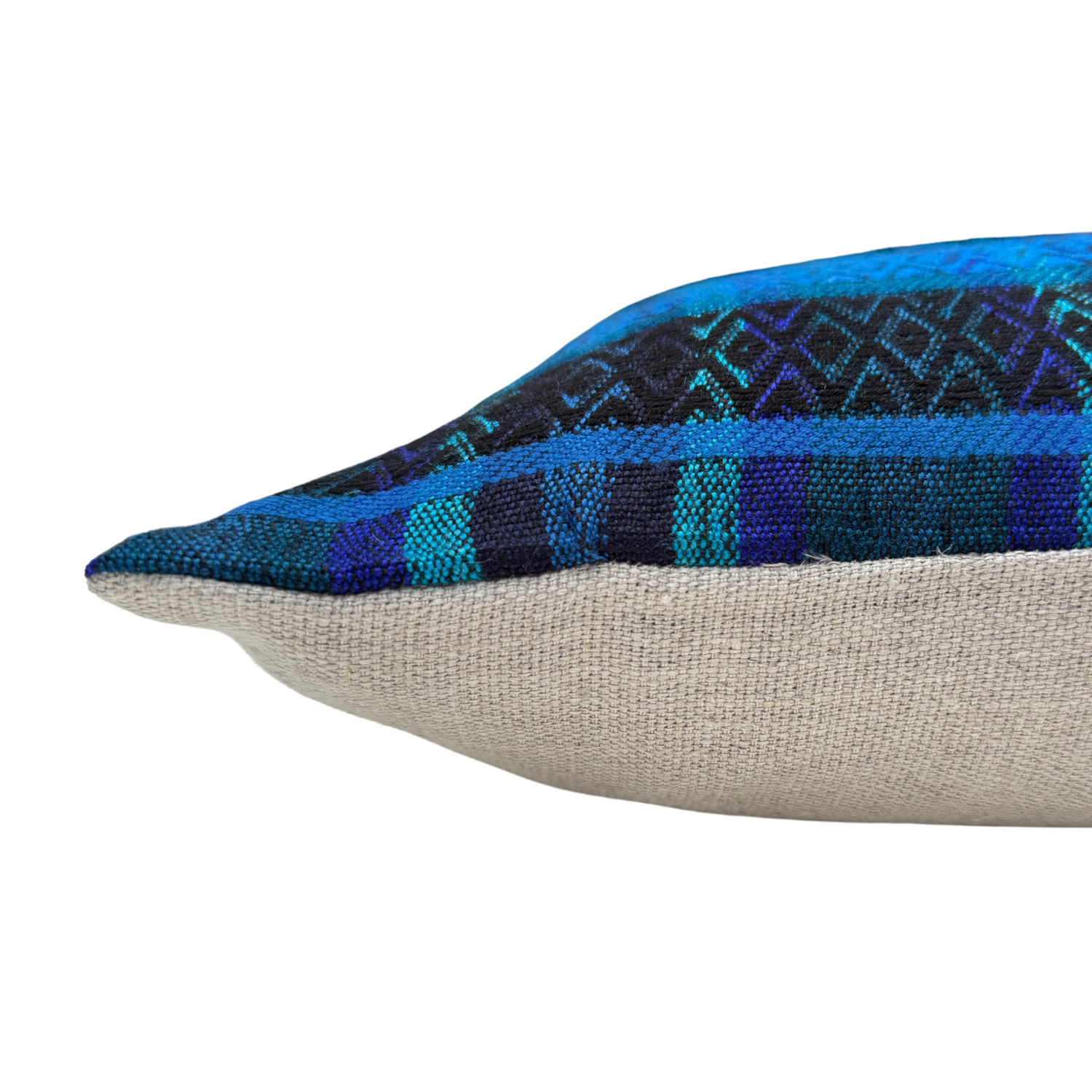 Huipil &amp; Hemp Throw Pillow Cover