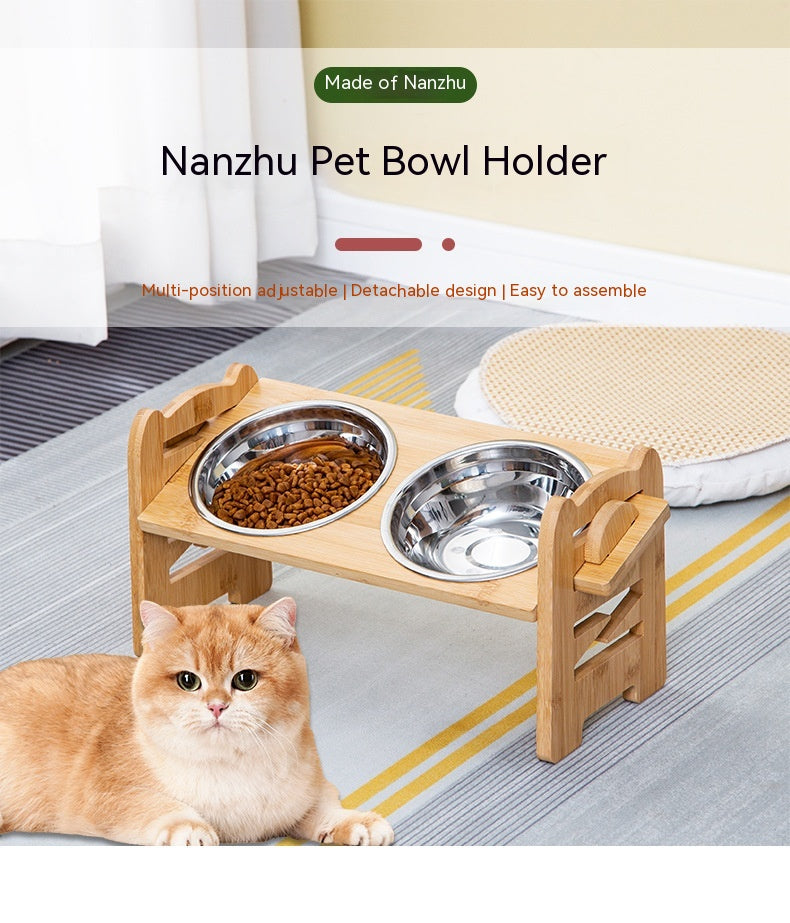 The Ergonomic Elevate Wooden Feeding Station