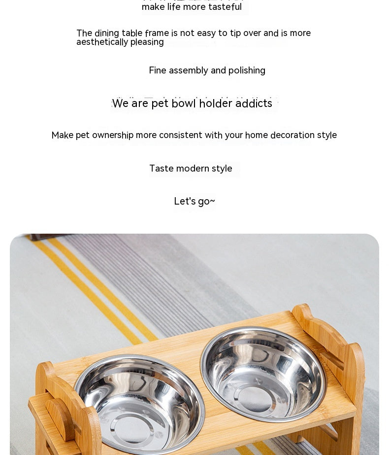 The Ergonomic Elevate Wooden Feeding Station