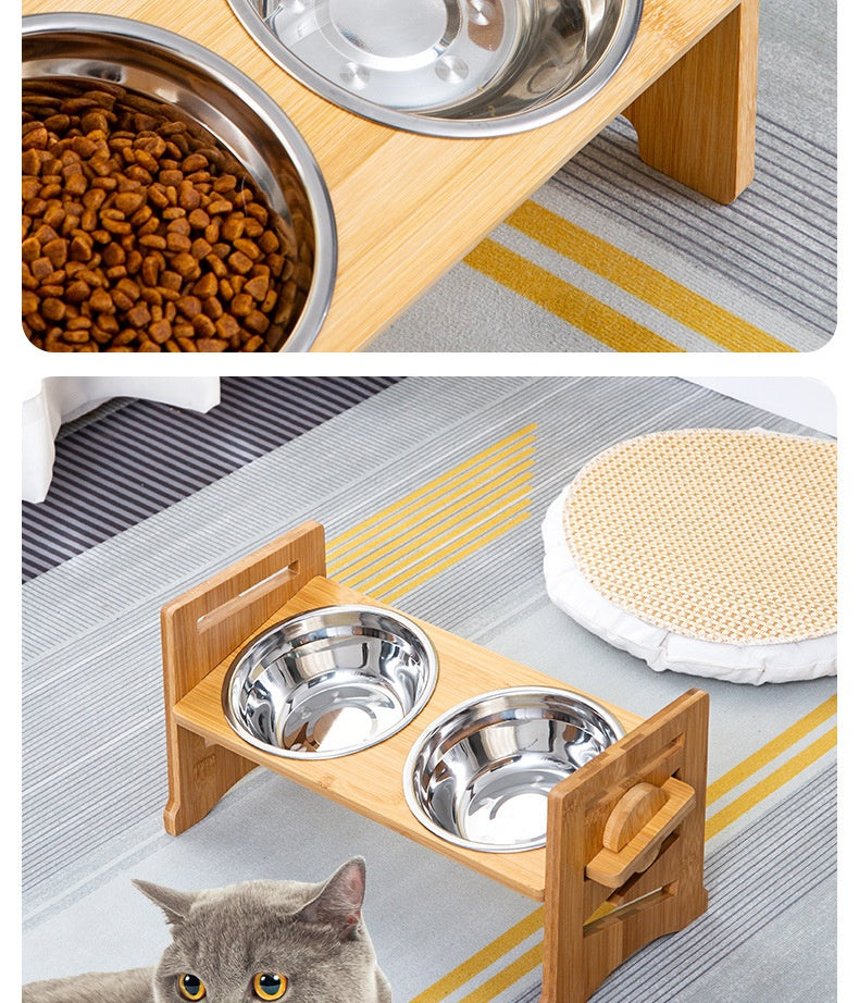 The Ergonomic Elevate Wooden Feeding Station
