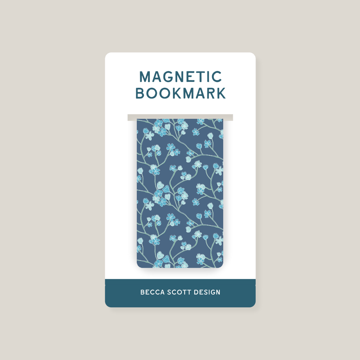 Garden Blooms Magnetic Bookmark