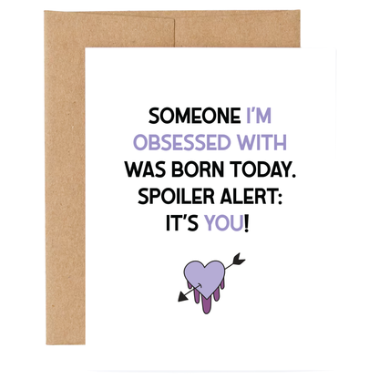Card with text &