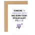 Card with text &