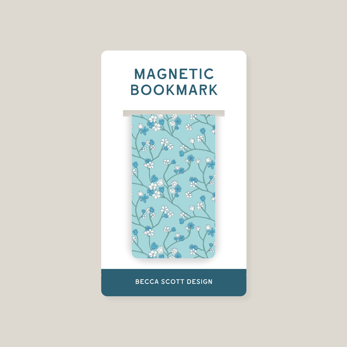 Garden Blooms Magnetic Bookmark