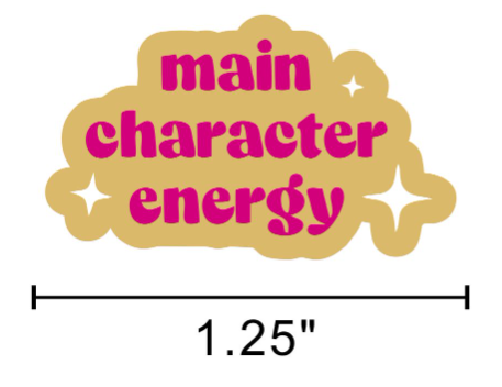 Main Character Energy Enamel Pin – Book Lover Gift