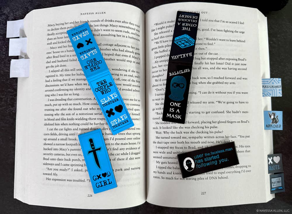 Official Lights Out Magnetic Bookmark Set | Navessa Allen (4-Pack)