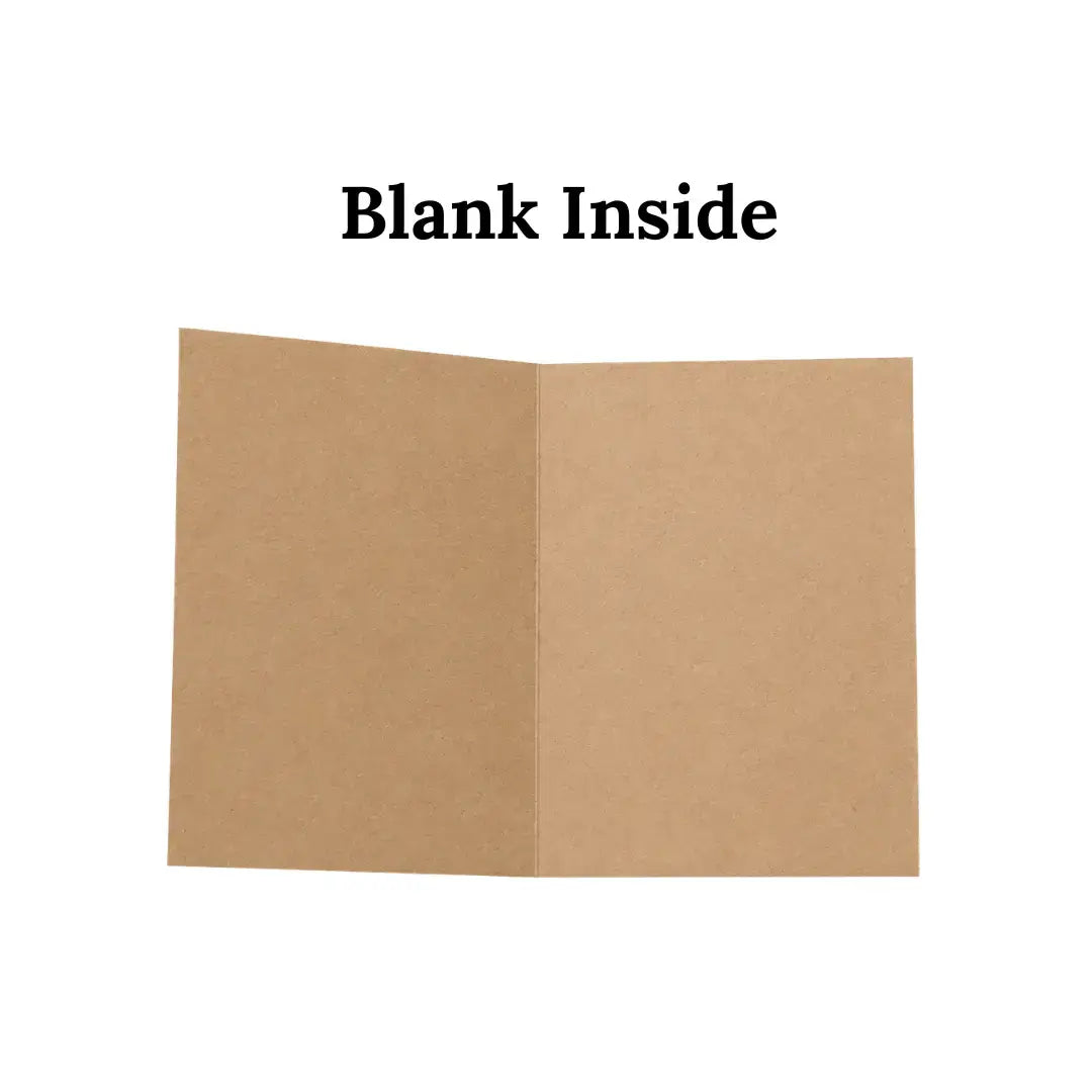 Christmas Miracle Kraft Notecard | Funny Dark Humor Holiday Card