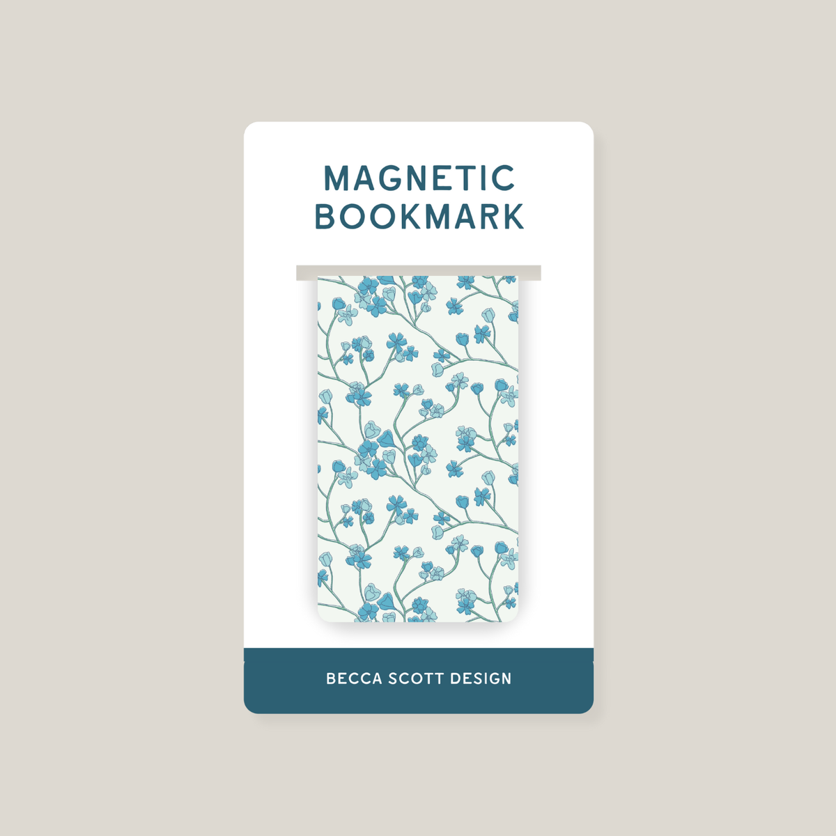 Garden Blooms Magnetic Bookmark
