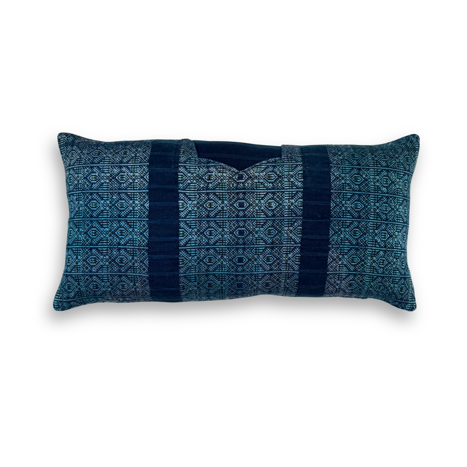 Huipil &amp; Hemp Throw Pillow Cover