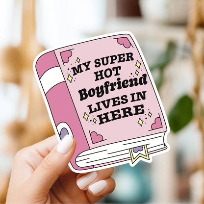 Sticker with text &