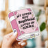Sticker with text &