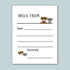 a blank letter addressed to someone named Sincerely, with a playful and friendly tone. The letter is decorated with a cartoon image of a dog and a cat, adding a lighthearted touch to the message.