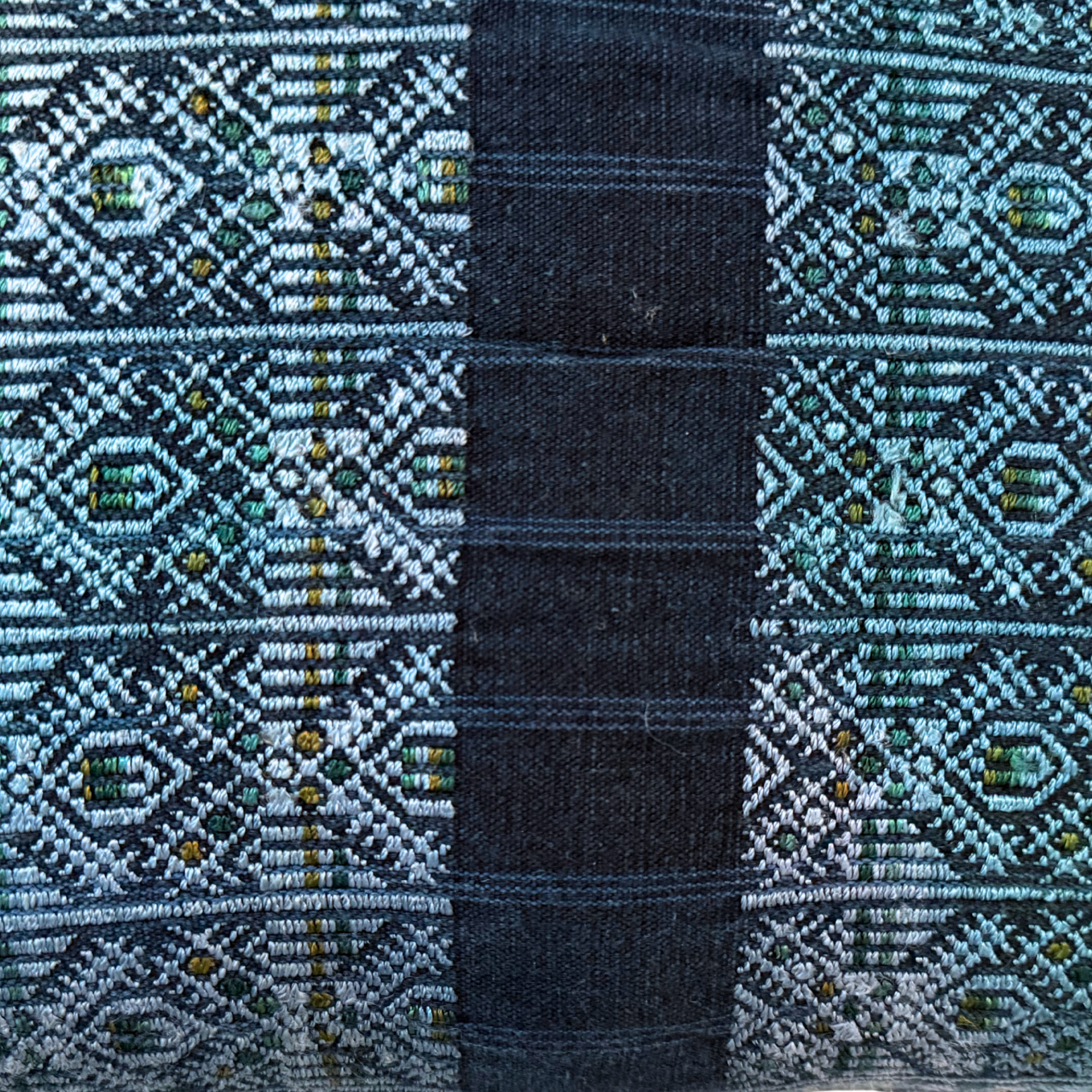 Huipil &amp; Hemp Throw Pillow Cover