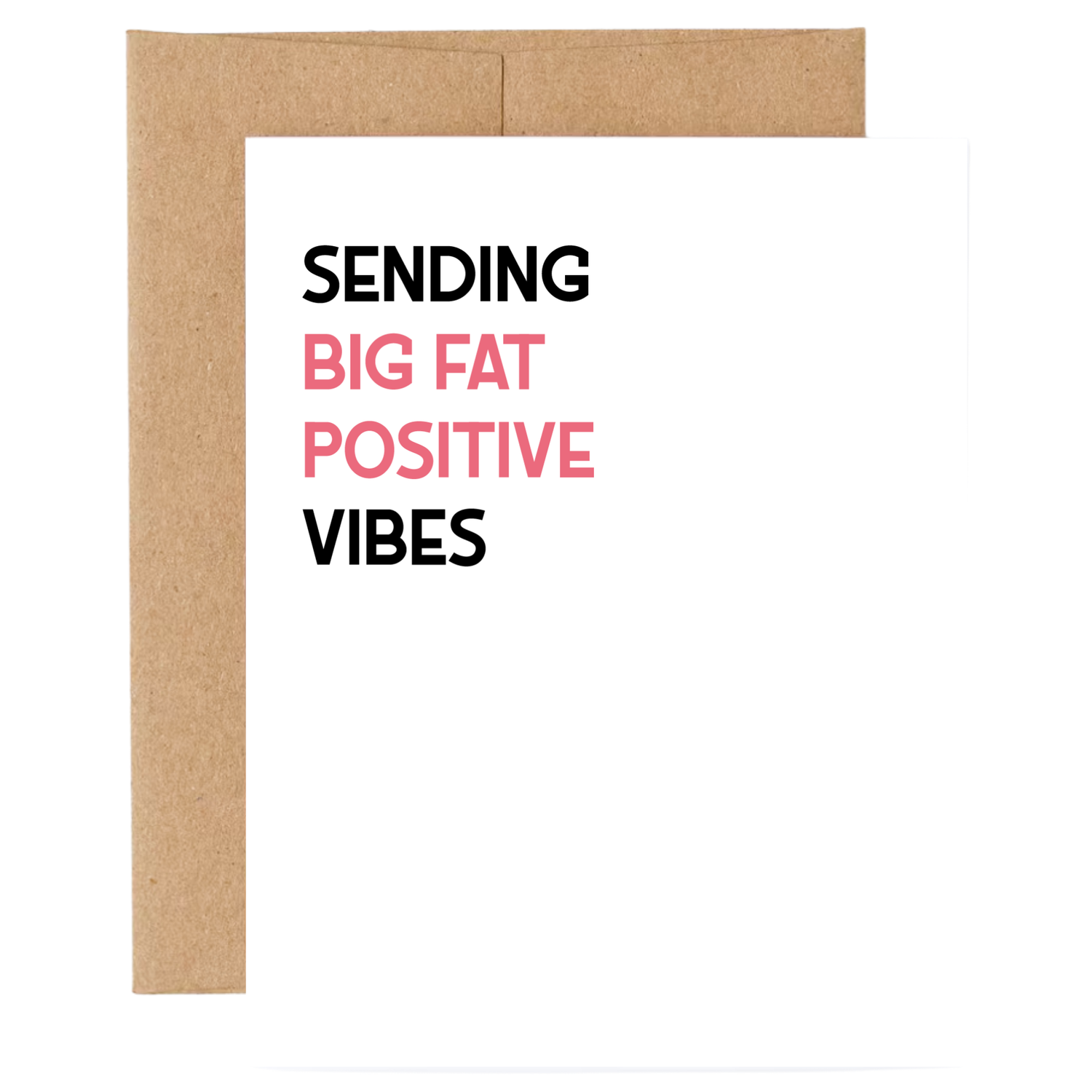 Positive Vibes Pregnancy Card