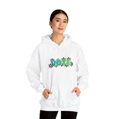 "VOTE" on Unisex Heavy Blend™ Hooded Sweatshirt