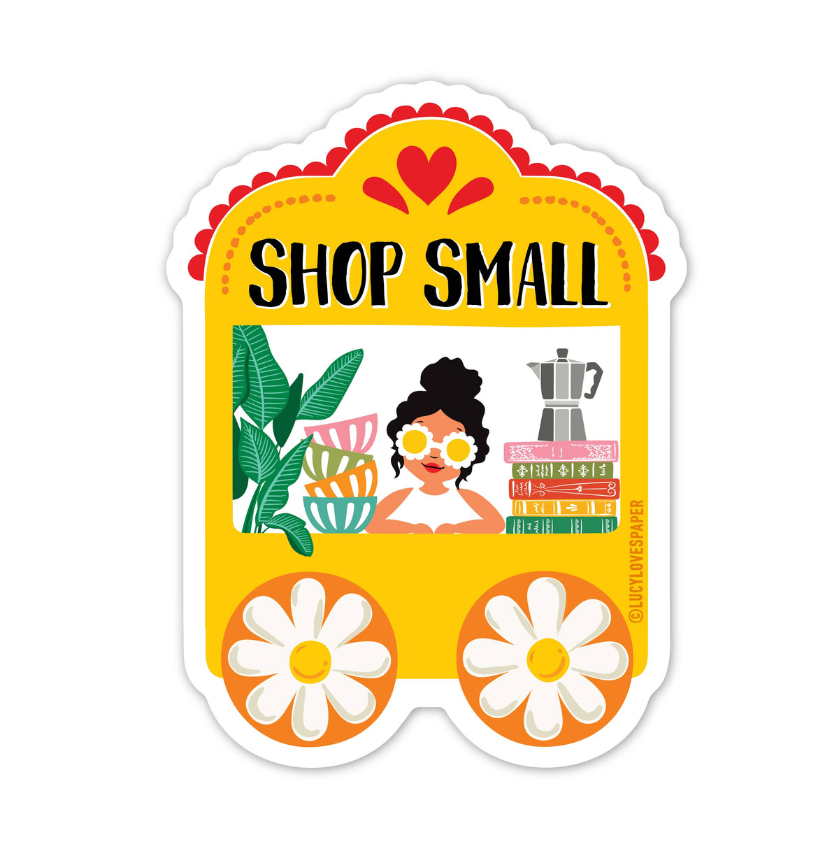 Sticker with &
