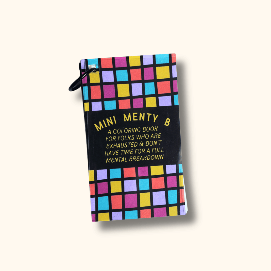 Mini Menty B, Tiny Portable Coloring Book, Pocket Pages to Color for Anxiety