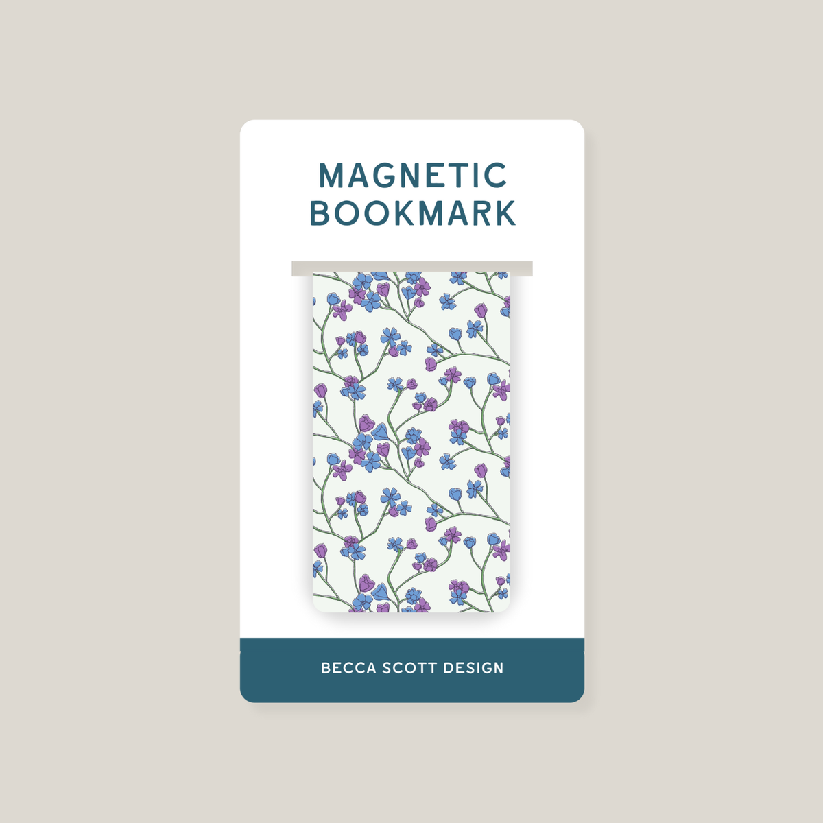 Garden Blooms Magnetic Bookmark