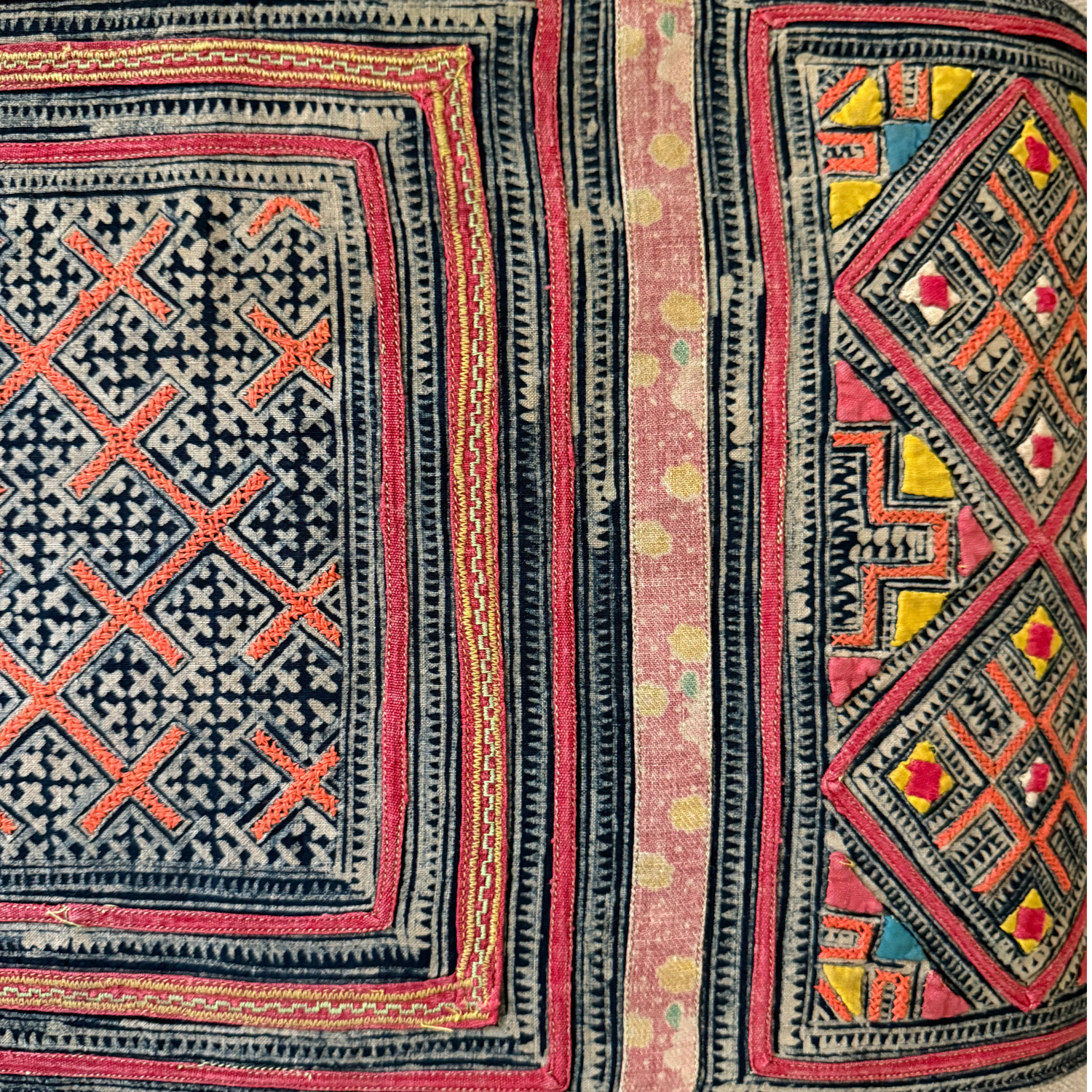 Hmong &amp; Hemp Throw Pillow Cover
