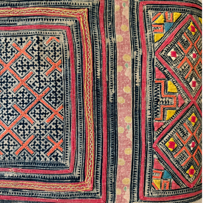 Hmong &amp; Hemp Throw Pillow Cover