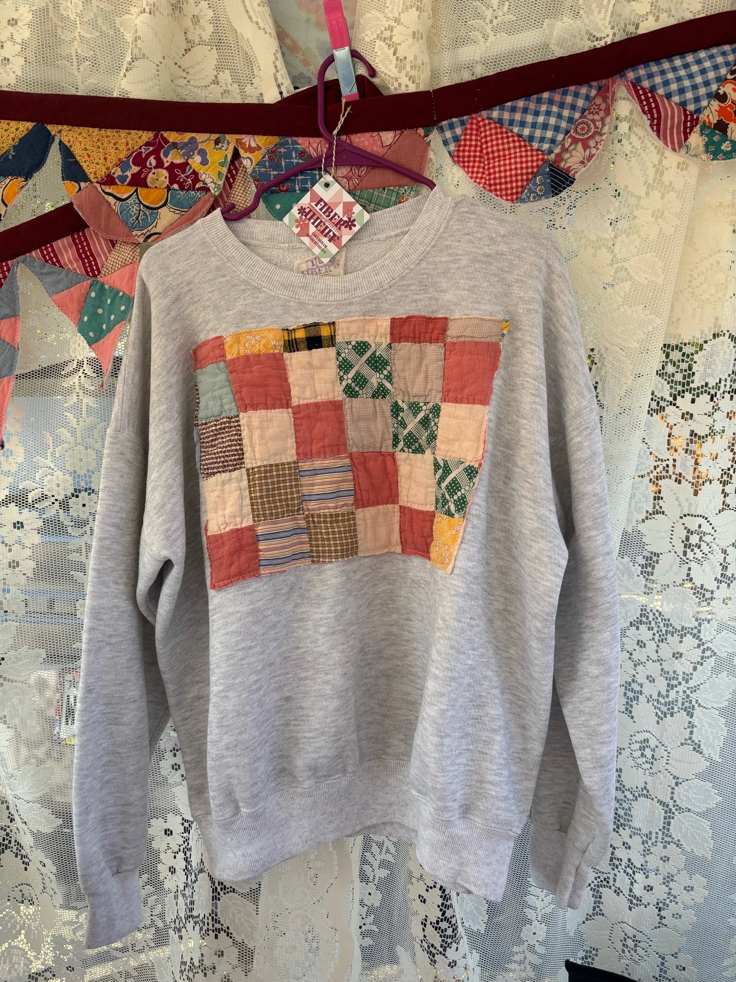 Upcycled fall sweatshirt